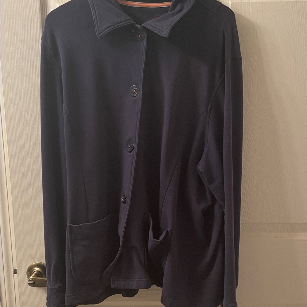 Sag Harbor Men's Dark Blue Shirt Jacket